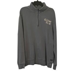 G-Star Raw Men's Taupe Blue Axis GD Heavy Hodson Quarter Zip Sweater Size XXL